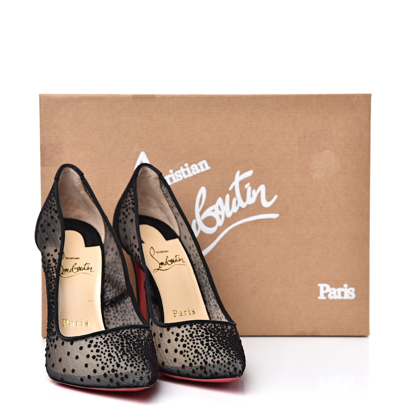 Plumeti Chiffon Suede Follies Lace 100 Pumps 36 Black