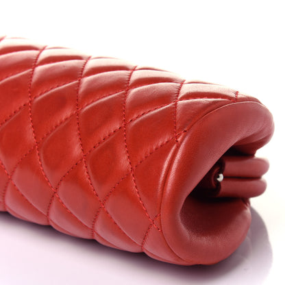 Chanel Lambskin Quilted Timeless Clutch Red 9 of 12
