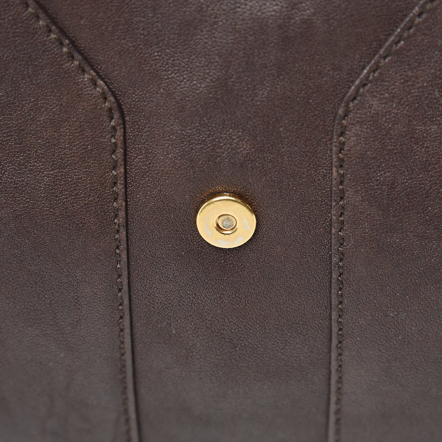 Saint Laurent Sheepskin Medium Cabas ChYc Dark Brown 10 of 23
