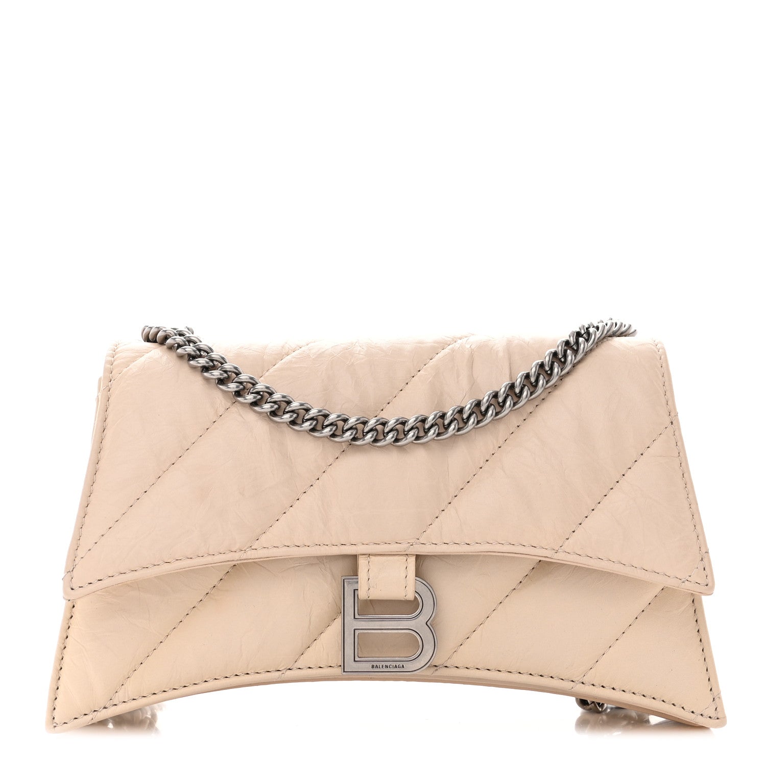 Balenciaga Crushed Calfskin Quilted Small Crush Chain Bag Sand Beige 1 of 11
