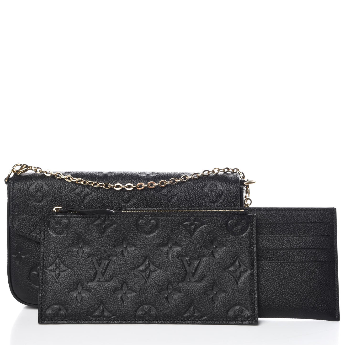 Empreinte Pochette Felicie Chain Wallet Black