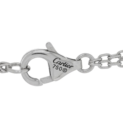Cartier 18K White Gold 2 Diamond LOVE Necklace 4 of 4