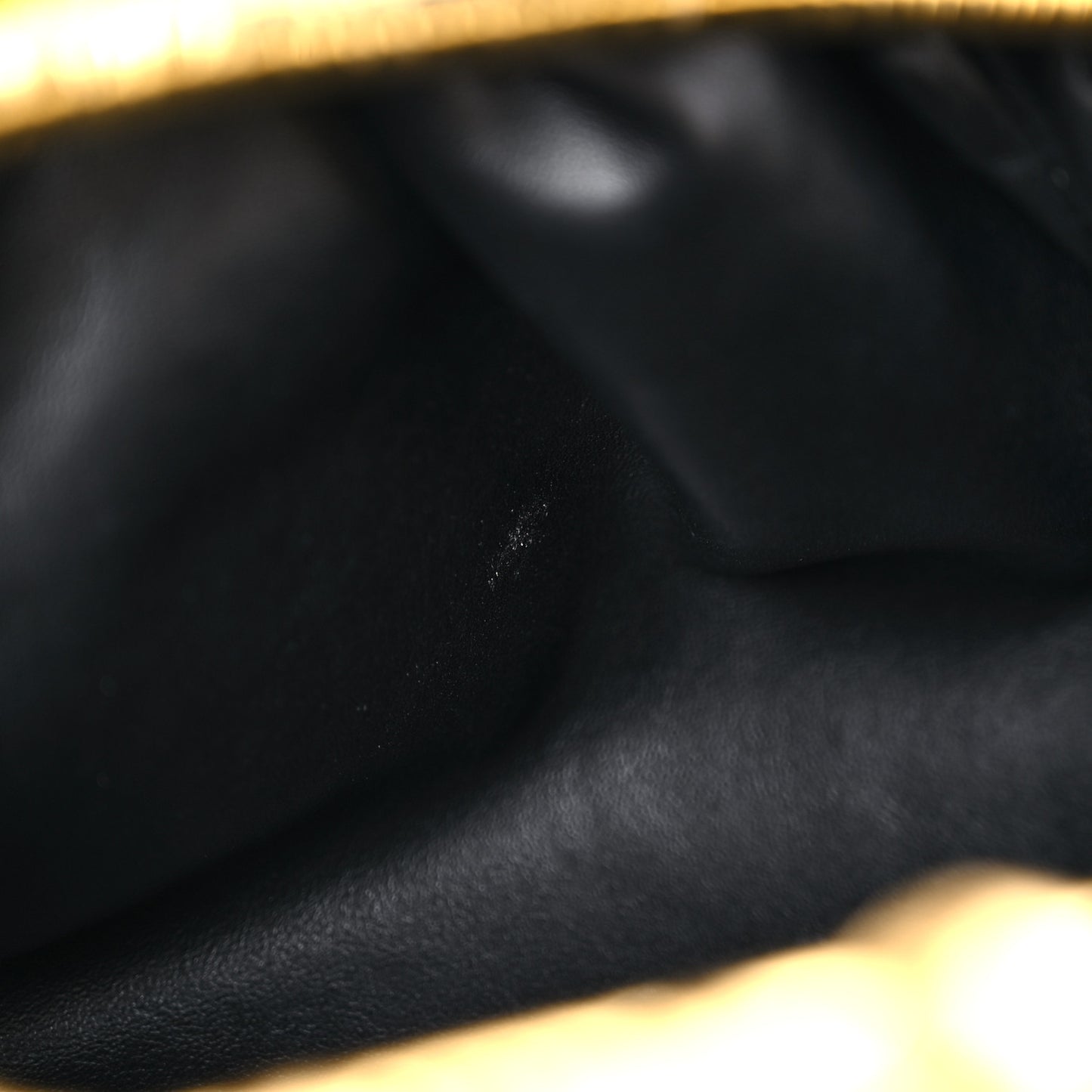 Metallic Bark Calfskin Embossed The Pouch Oversized Clutch Oro