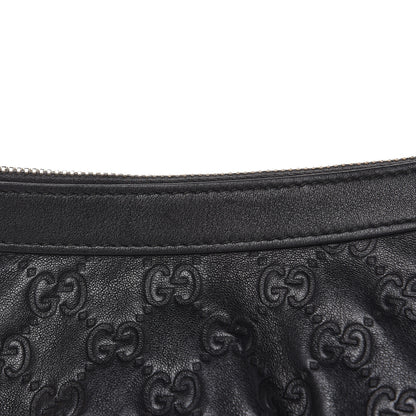 Gucci Guccissima Signature New Britt Wristlet Black 9 of 10