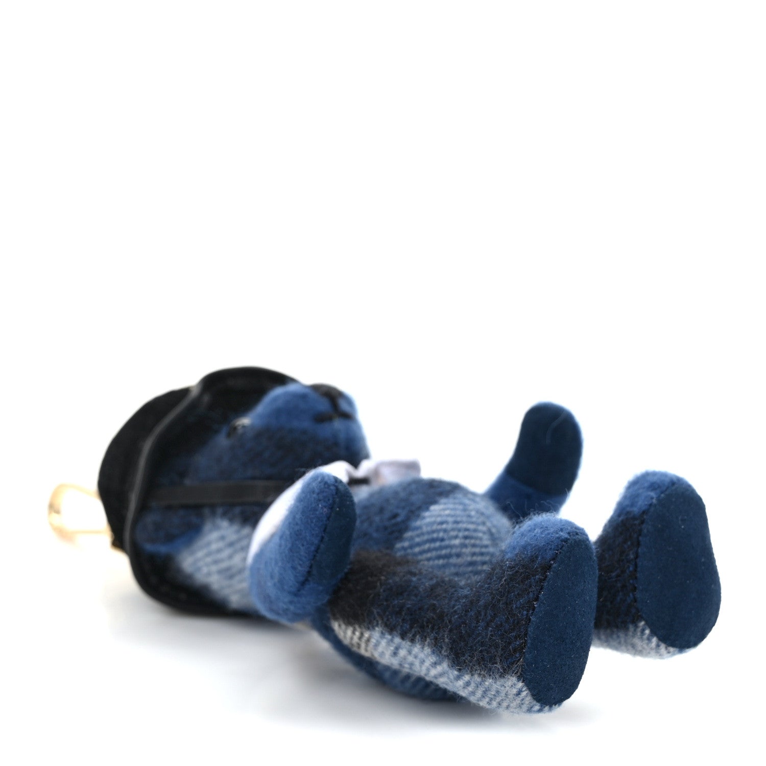 Burberry Cashmere Check Thomas Bear Keychain Charm Blue 3 of 4