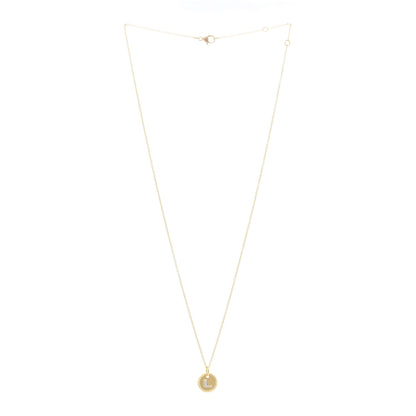 David Yurman 18K Yellow Gold Diamond Initial L Charm Pendant Necklace 3 of 5