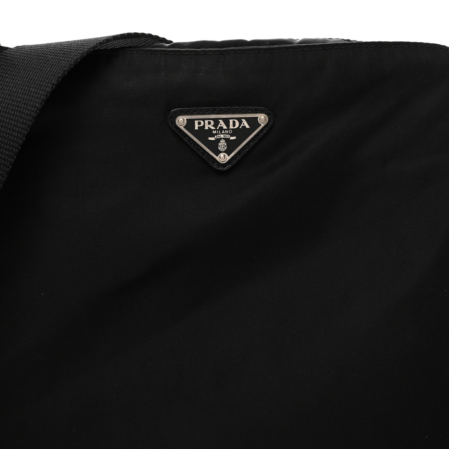 Prada Nylon Vela Flat Messenger Bag Black 8 of 10