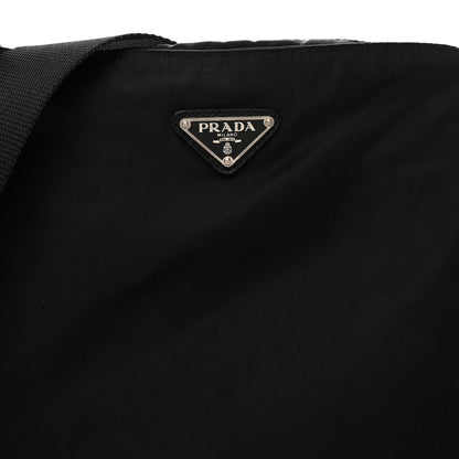 Prada Nylon Vela Flat Messenger Bag Black 8 of 10
