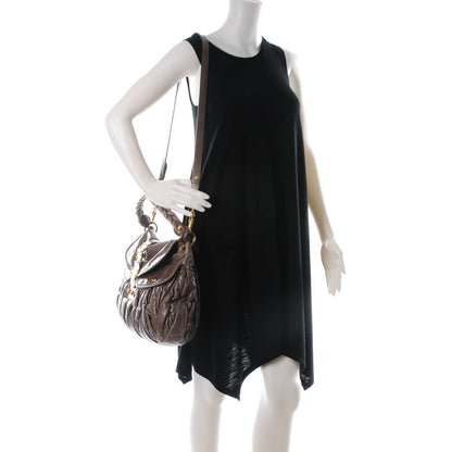 Miu Miu Nappa Matelasse Coffer Hobo Fumo 2 of 9