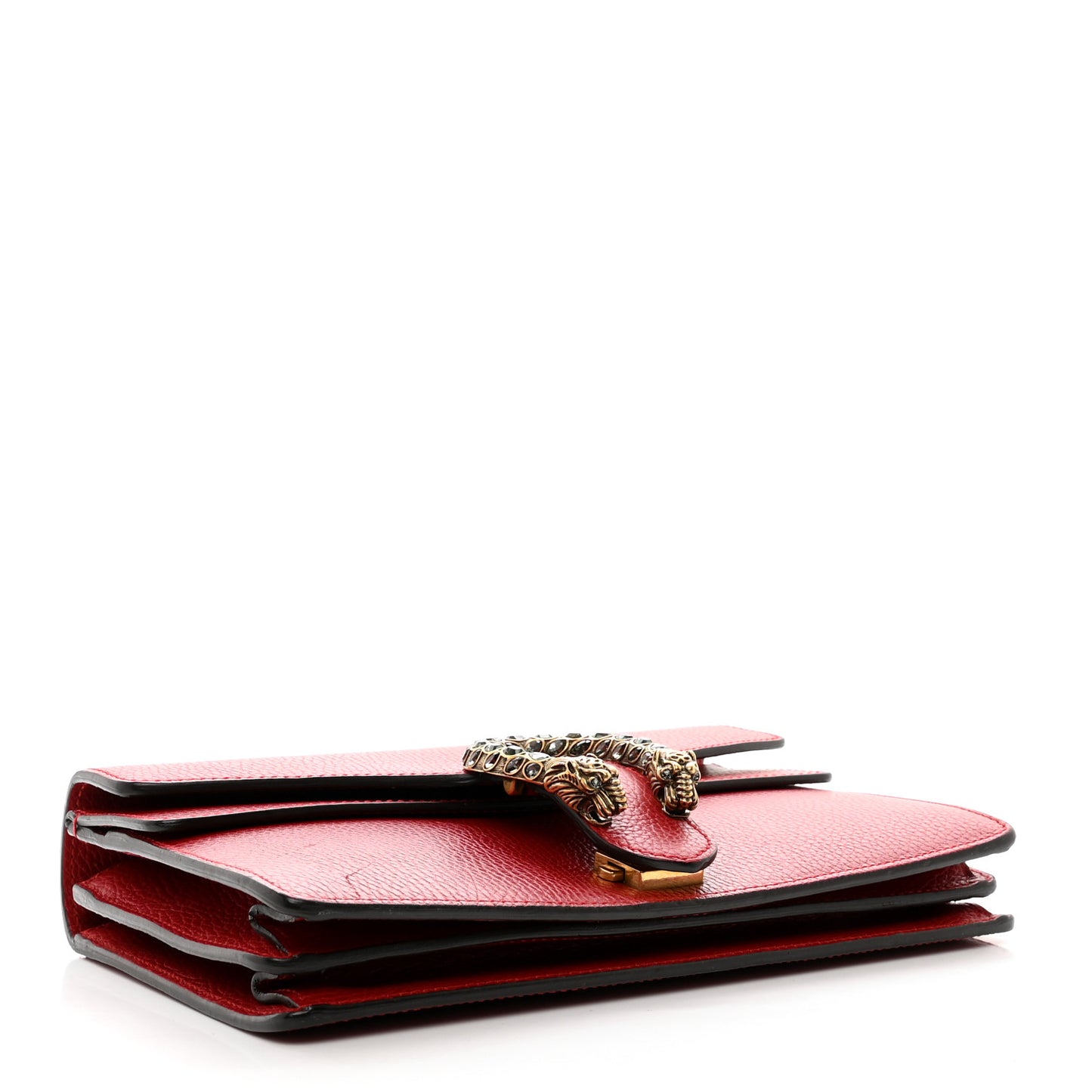 Dollar Calfskin Swarovski Crystal Small Dionysus Shoulder Bag Hibiscus Red