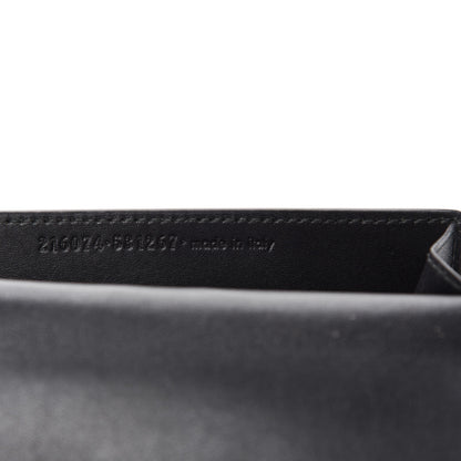 Saint Laurent Textured Patent Monogram Card Holder Black 7 of 7