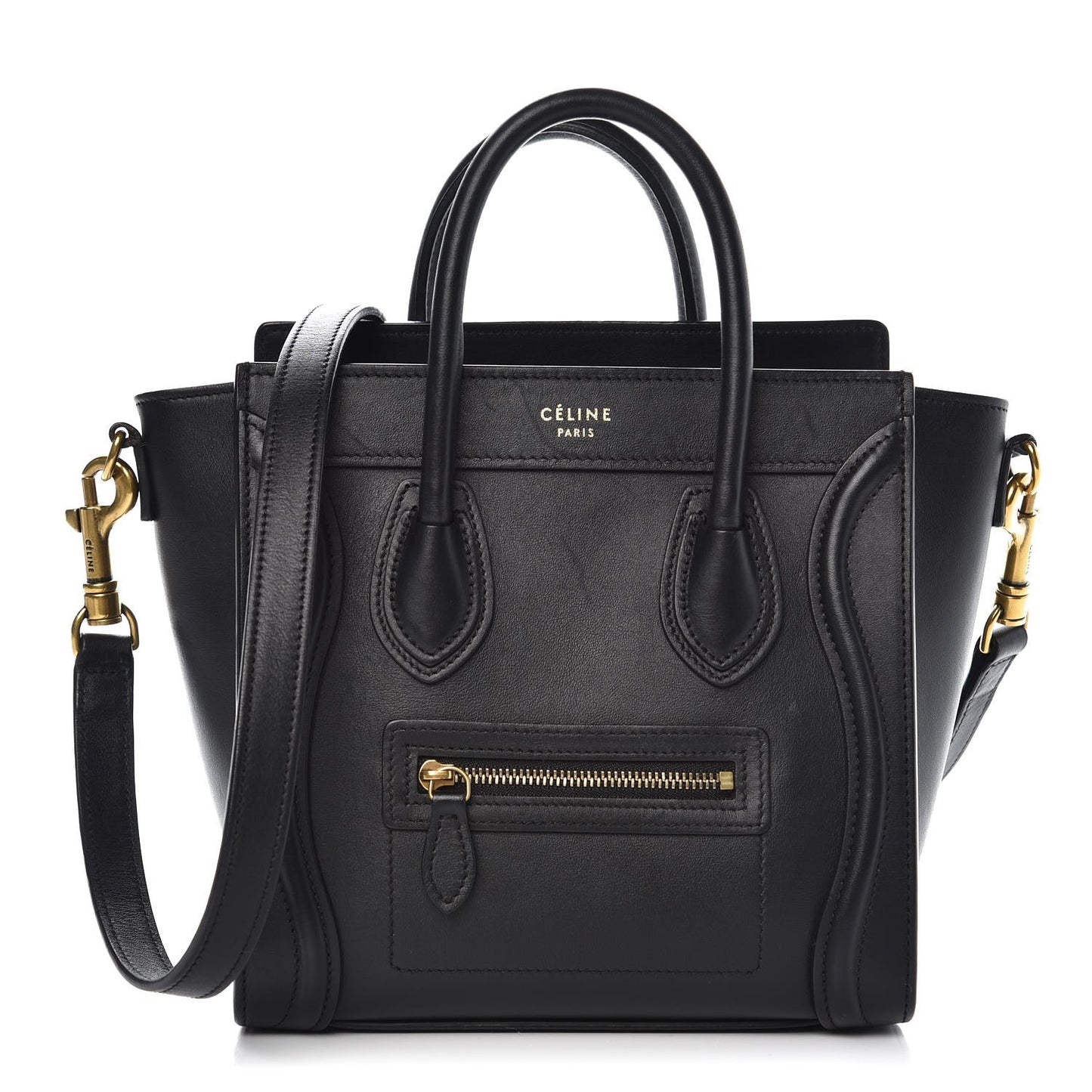 Smooth Calfskin Nano Luggage Black