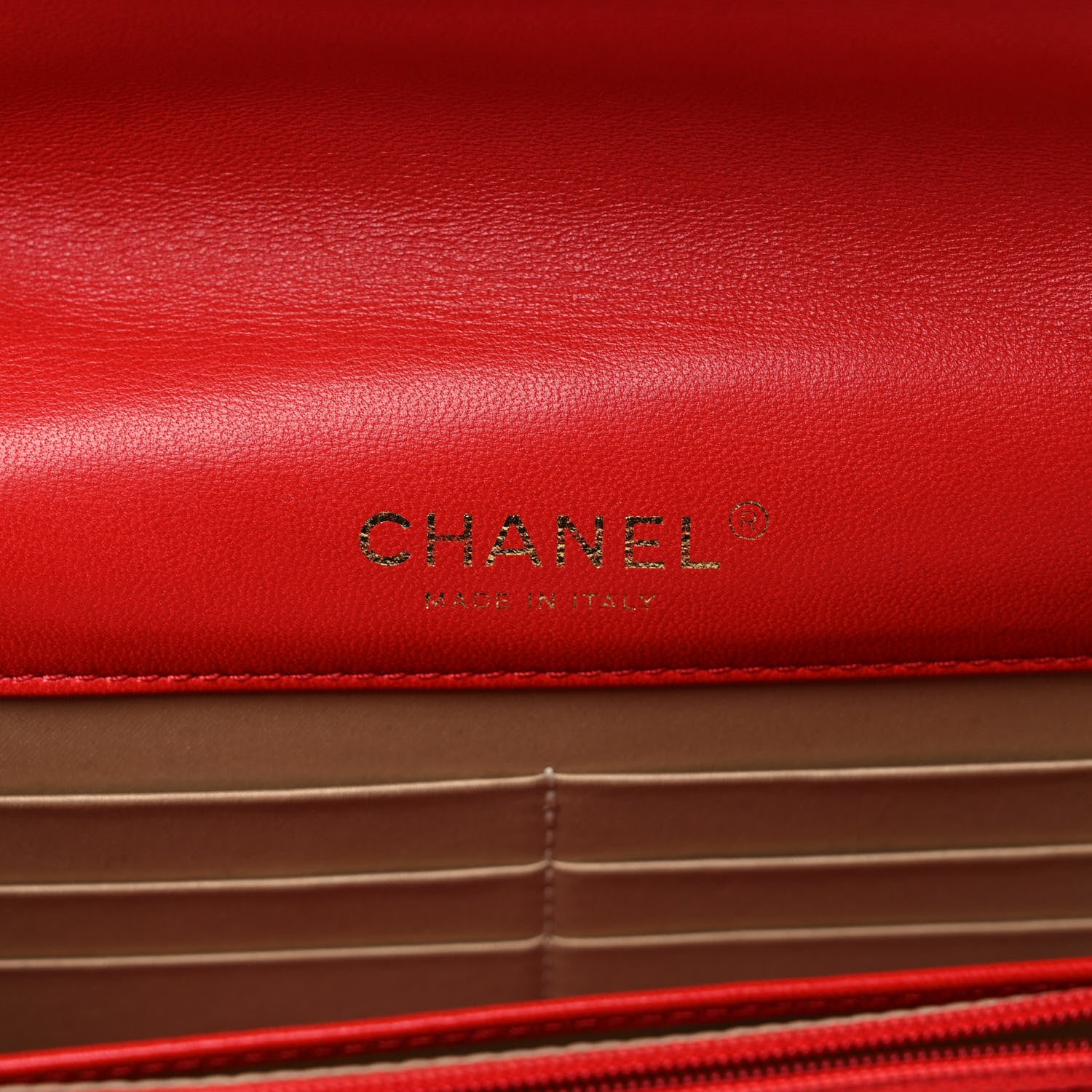 Chanel Lambskin Quilted Golden Class Wallet on Chain WOC Red 6 of 12