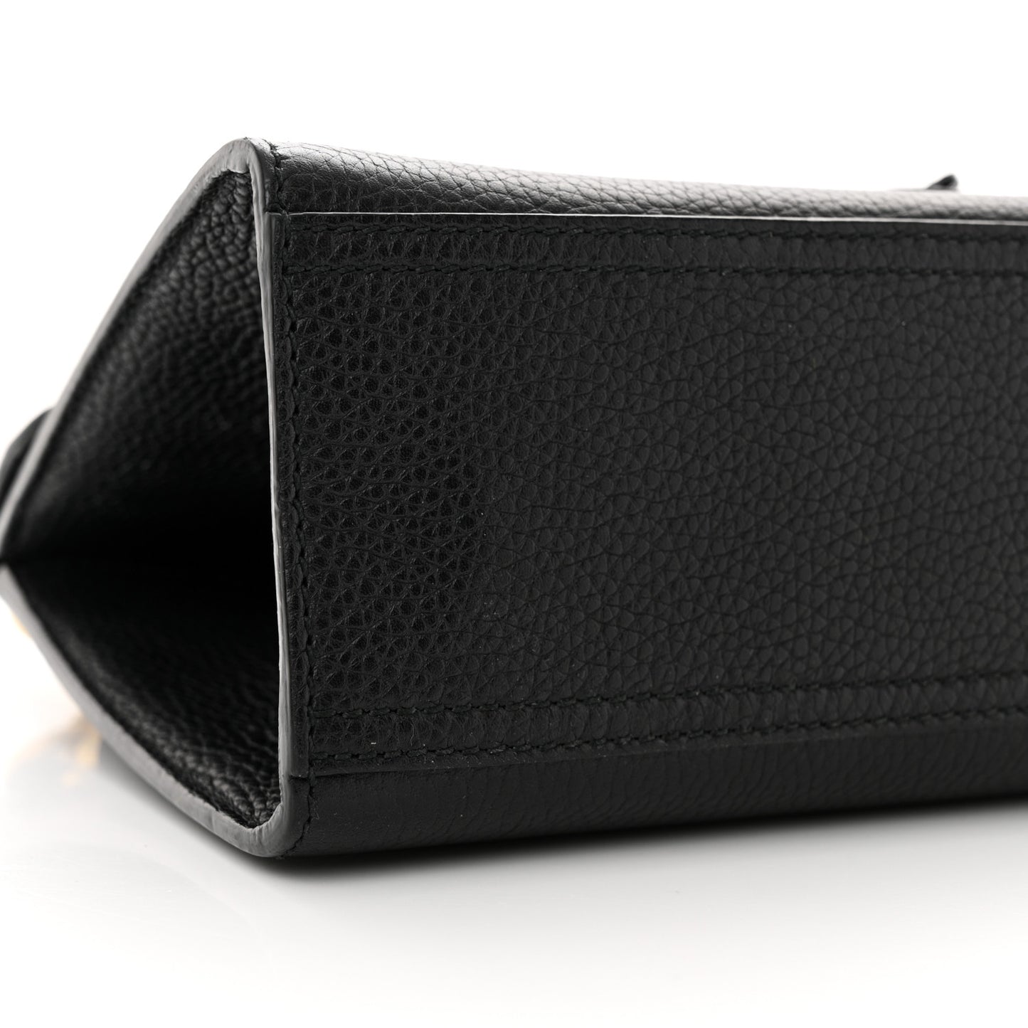 Calfskin Small GG Marmont Top Handle Bag Black