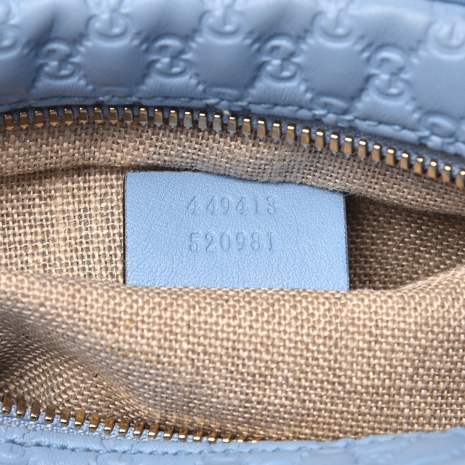 Gucci Microguccissima Mini Bree Messenger Bag Mineral Blue 7 of 7