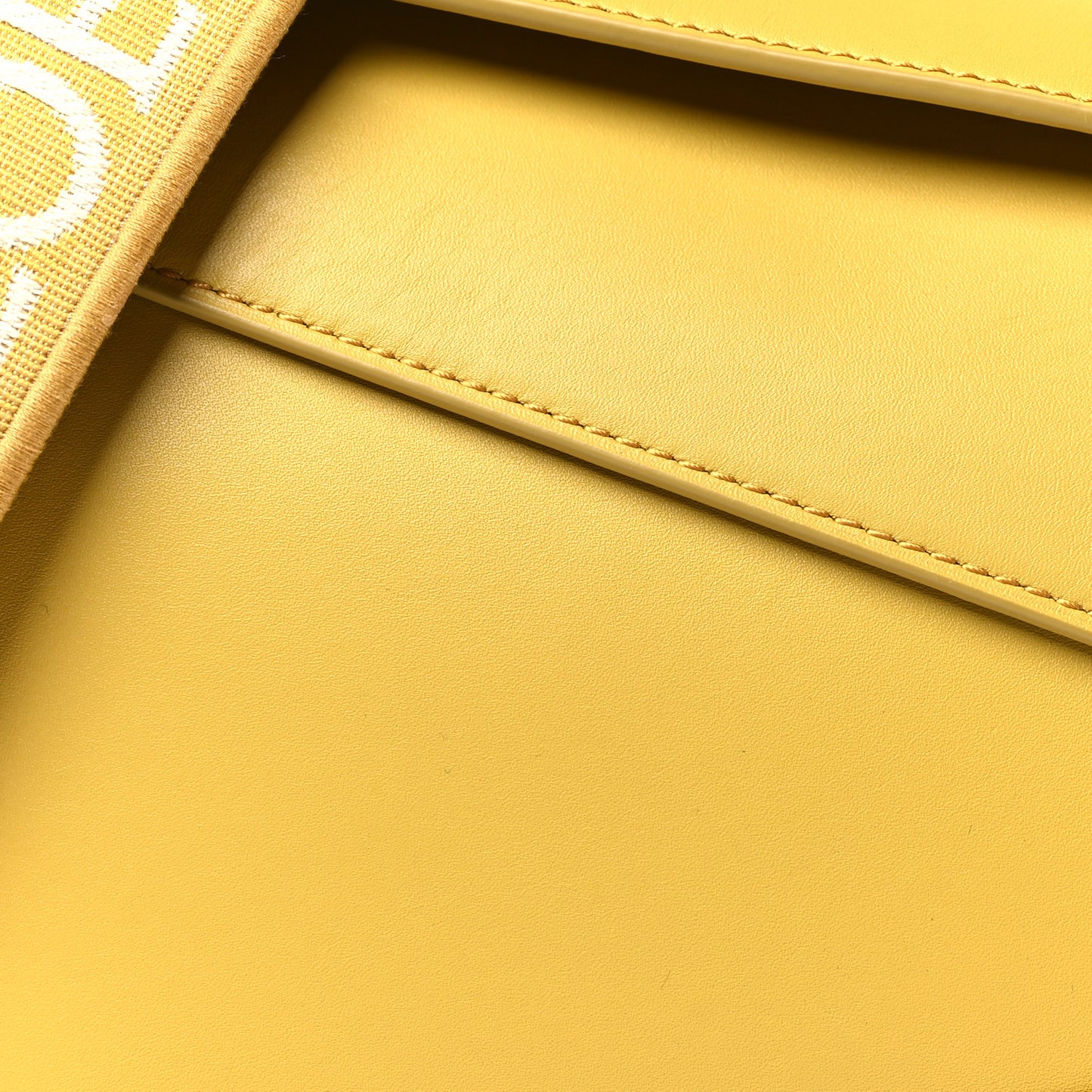Satin Calfskin Monochrome Small Puzzle Edge Bag Pale Yellow Glaze