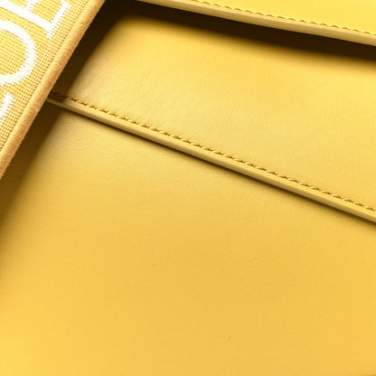 Loewe Satin Calfskin Monochrome Small Puzzle Edge Bag Pale Yellow Glaze 7 of 9
