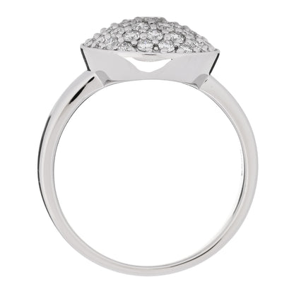 Parker & West by FASHIONPHILE 18K White Gold Diamond .60ctw Round Pave Charm Ring  53 6.25 5 of 9