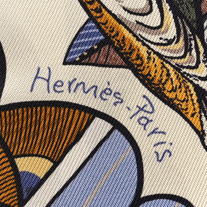 Hermes Silk Tree Of Song Twilly Creme Mauve Ocre 4 of 4