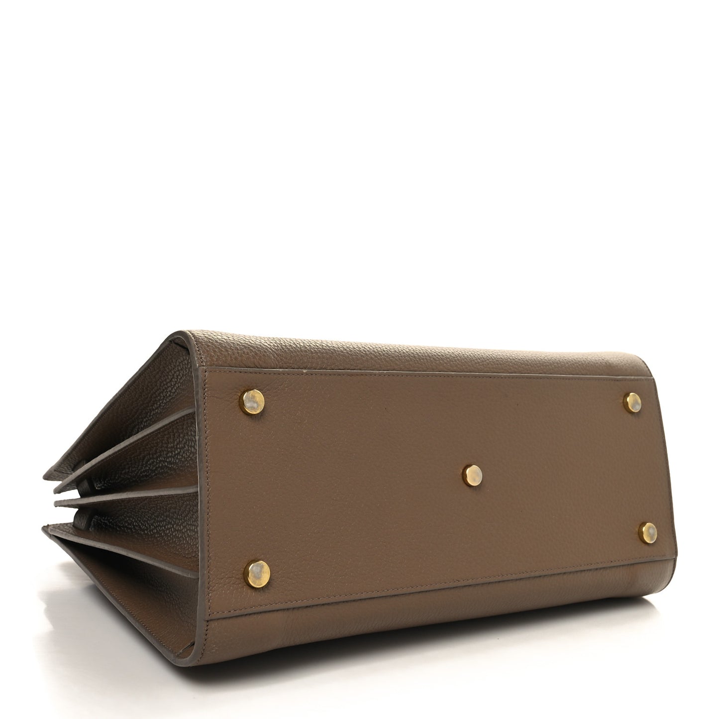 Grained Calfskin Small Sac De Jour Taupe