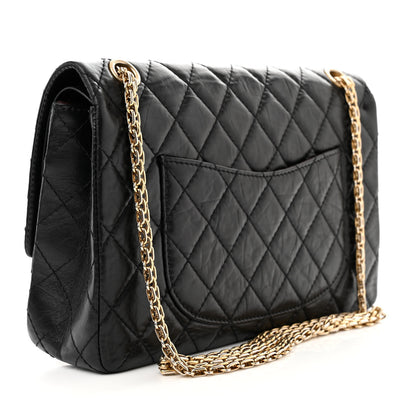 Chanel Aged Calfskin Quilted 50th Anniversary 2.55 Reissue 226 Flap Black 3 of 13