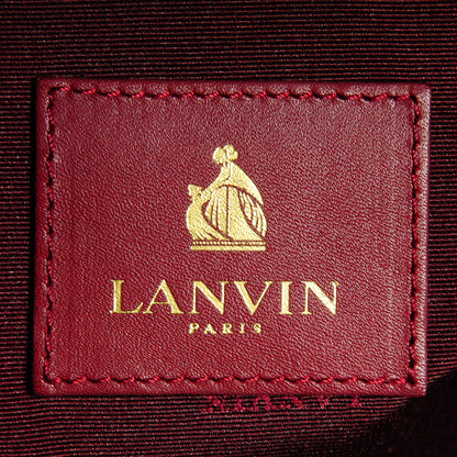 Lanvin Leather Padam Double Zip Bag Red 6 of 9