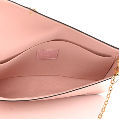 Louis Vuitton Vernis Felicie Chain Wallet Rose Ballerine 6 of 11