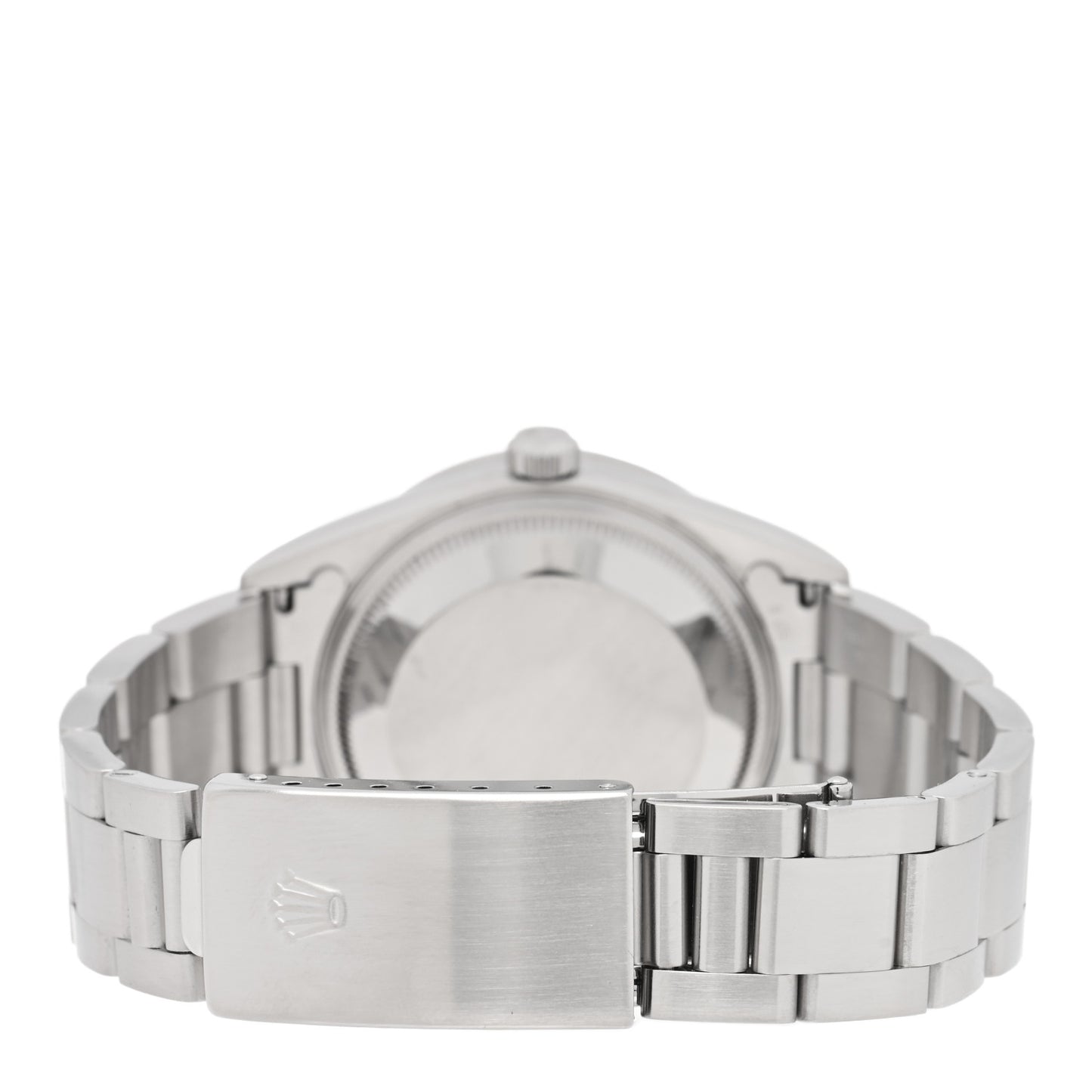 Stainless Steel 34mm Oyster Perpetual Date Watch Black 15210