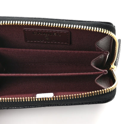 Chanel Caviar Quilted Zip Coin Purse Black 5 of 8