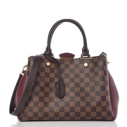 Louis Vuitton Damier Ebene Cuir Taurillon Brittany Bordeaux 1 of 11