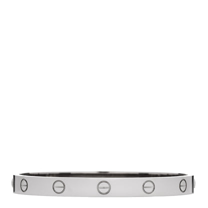 Cartier 18K White Gold LOVE Bracelet 17 2 of 9