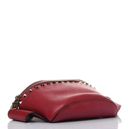 Valentino Garavani Grained Calfskin Rockstud Belt Bag 95 Red 4 of 13