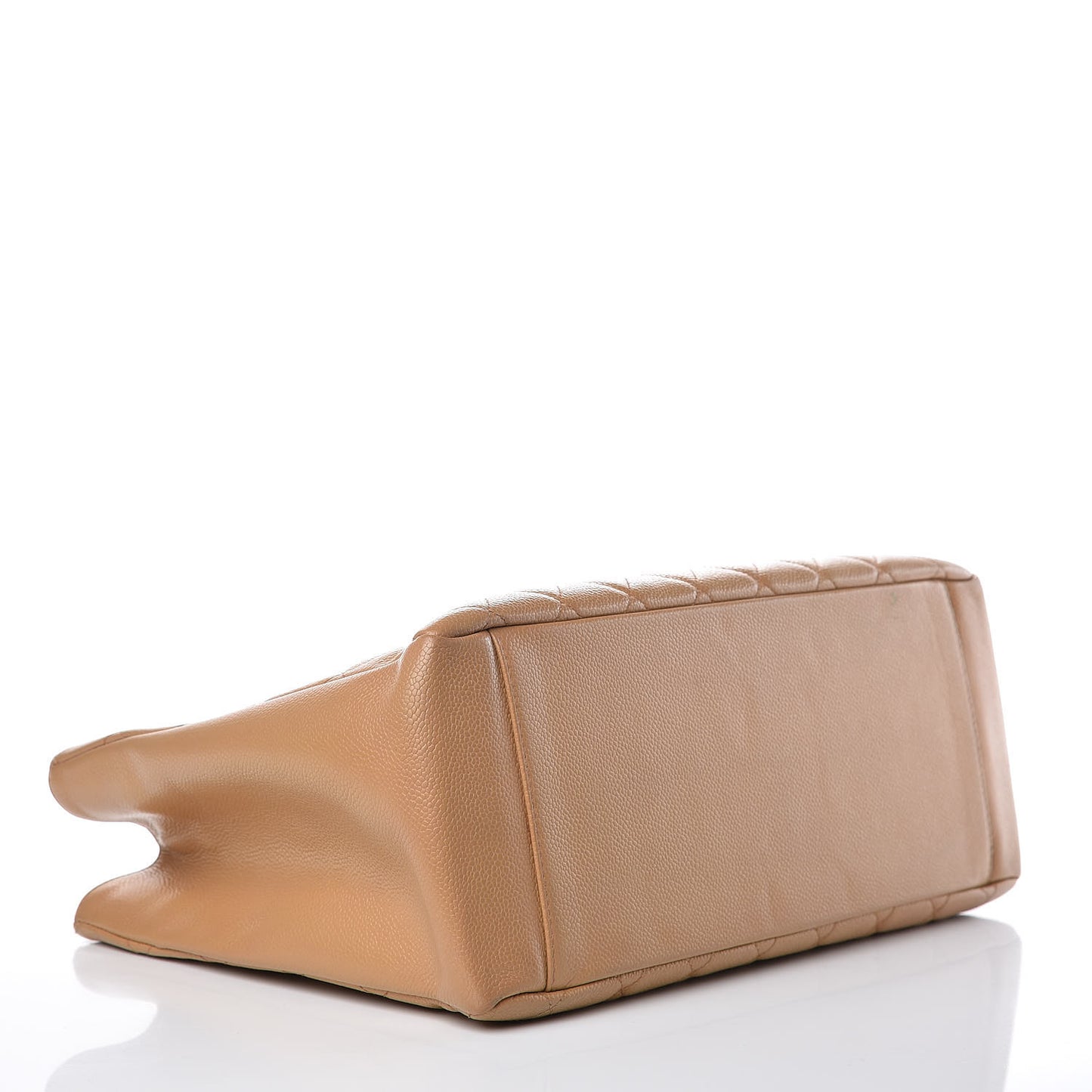 Caviar Quilted Grand Shopping Tote GST Beige