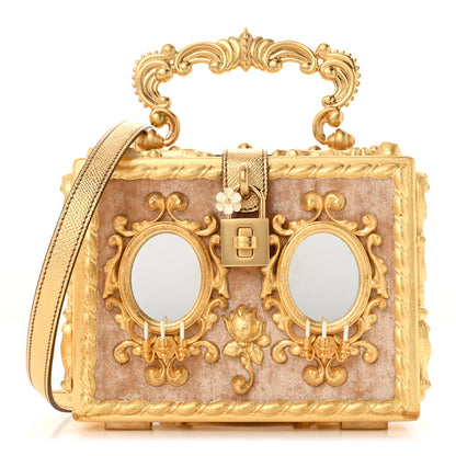 Dolce & Gabbana DOLCE & GABBANA Velvet Dolce Mirror Box Regine Gold 1 of 11
