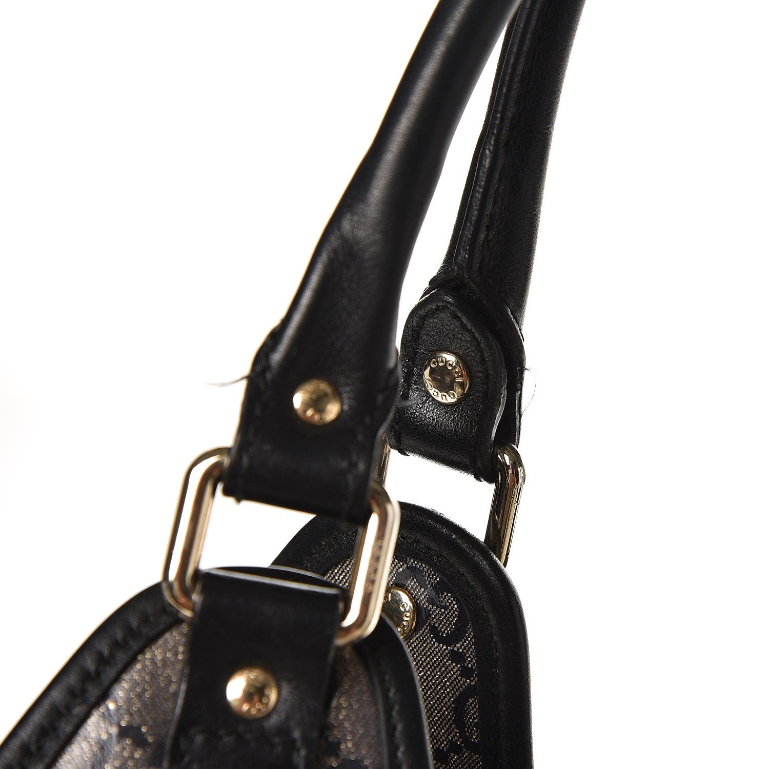 Gucci Crystal Monogram Large Joy Shoulder Bag Black 12 of 14