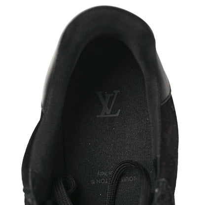 Louis Vuitton Suede Mens LV Trainer Sneakers 9 Black 7 of 8