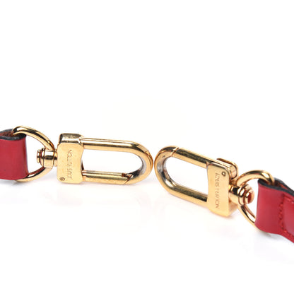 Louis Vuitton Calfskin 16mm Adjustable Shoulder Strap Red 4 of 9
