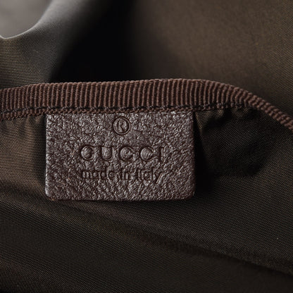Gucci Monogram Natural Pigskin Large Diaper Bag Beige Ebony Cocoa Dark Chocolate 6 of 15