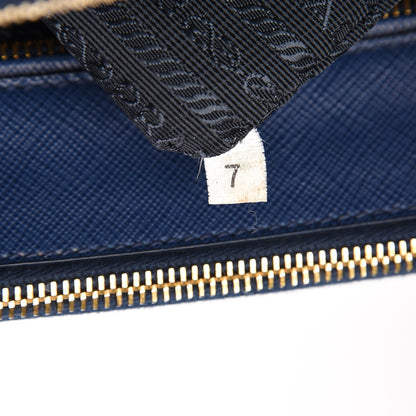 Prada Saffiano Medium Galleria Double Zip Tote Bluette 9 of 11