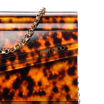 Jimmy Choo Acrylic Tortoiseshell Candy Clutch Brown 10 of 11