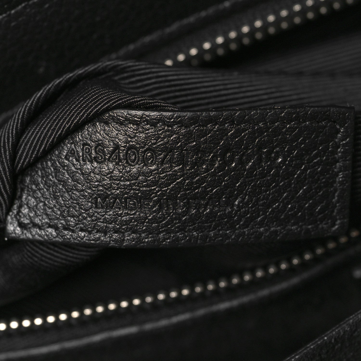 Saint Laurent Grained Calfskin Small Cabas Rive Gauche Black 7 of 13