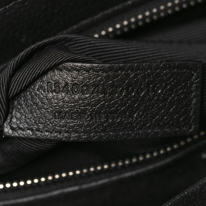 Saint Laurent Grained Calfskin Small Cabas Rive Gauche Black 7 of 13