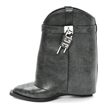 Givenchy Aged Calfskin Cowboy Shark Lock Ankle Boots 39 1 of 9