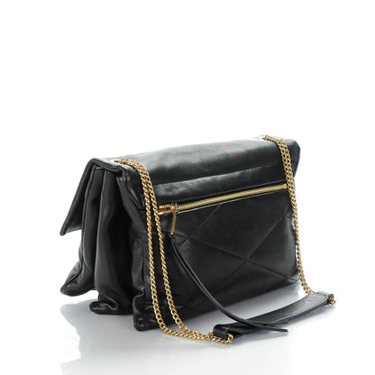 Lanvin Lambskin Quilted Medium Sugar Flap Shoulder Bag Black 3 of 7