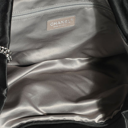 Chanel Satin Large Bow Bag Black 5 of 7