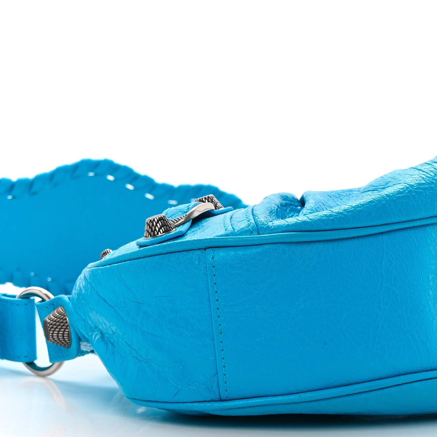 Balenciaga Agneau Arena Le Cagole Shoulder Bag XS Cyan 9 of 14