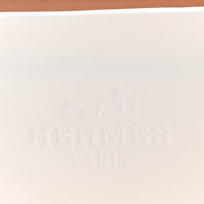 Hermes Box Calfskin Oran Sandals 36 White 8 of 10