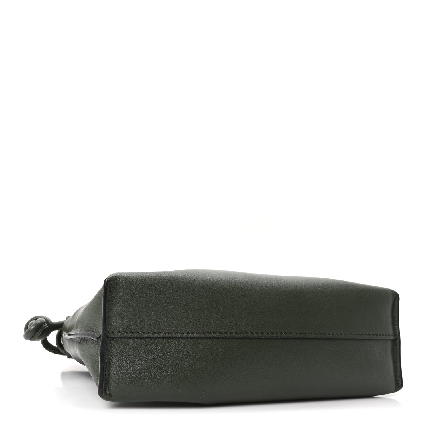 Loewe Calfskin Mini Flamenco Knot Clutch Dark Khaki 4 of 9