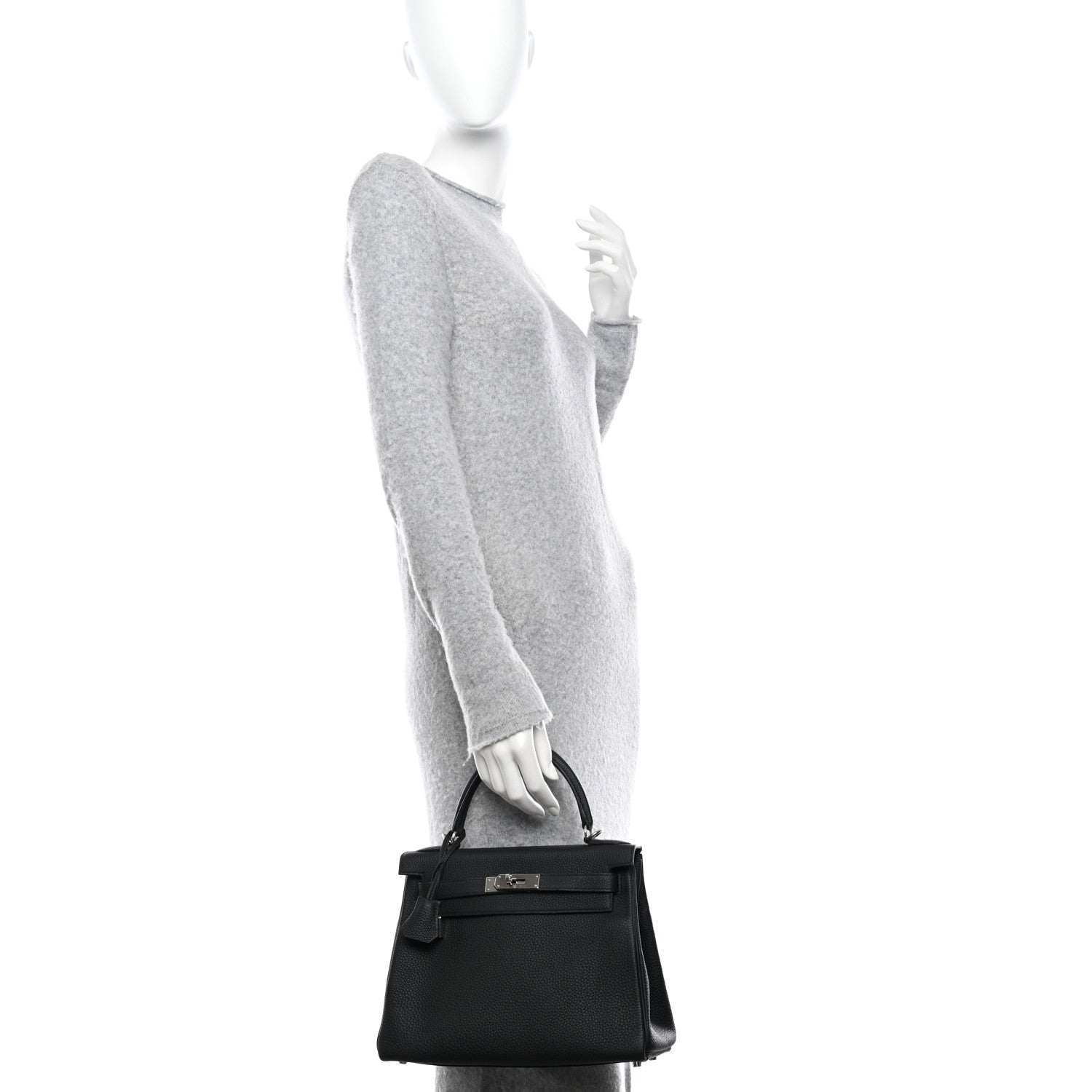 Hermes Togo Kelly Retourne 28 Black 2 of 10