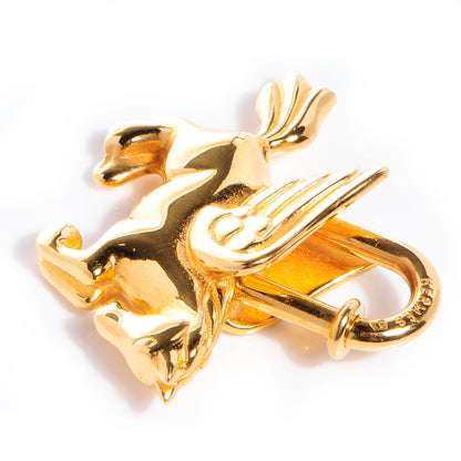 Hermes Pegasus Cadena Lock Gold Plated 5 of 6